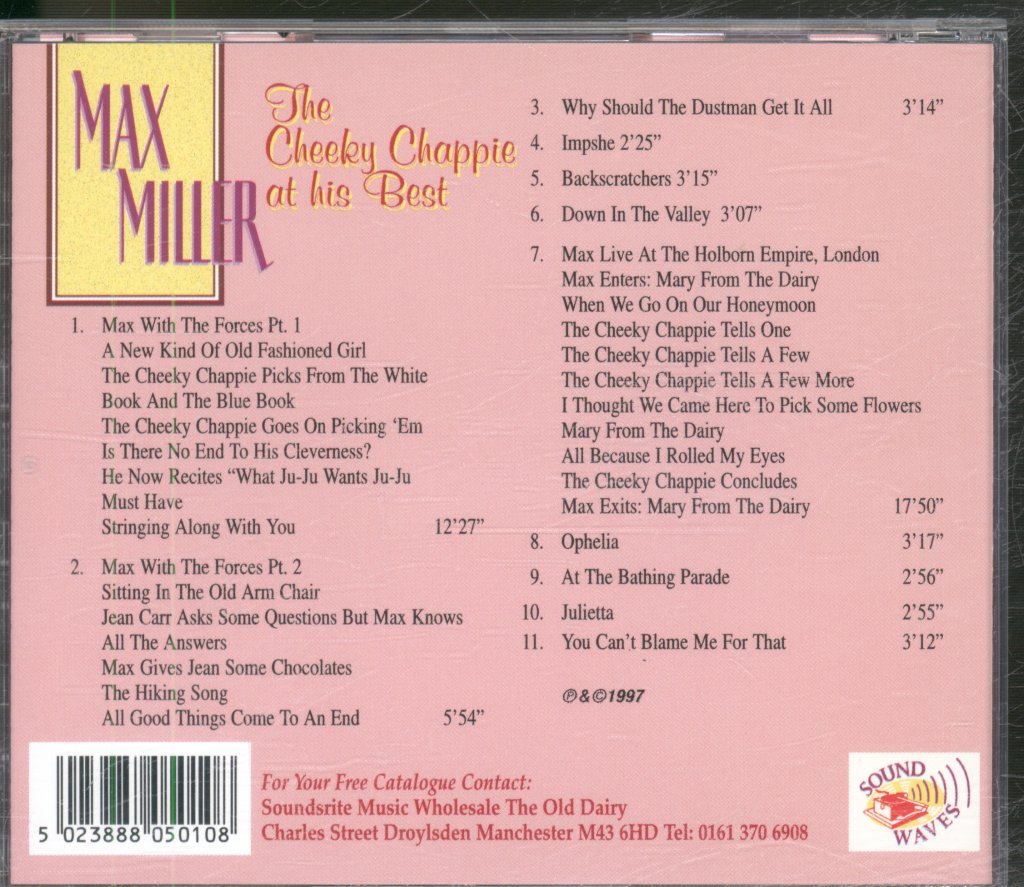 Max Miller - Cheeky Chappie At His Best - Cd