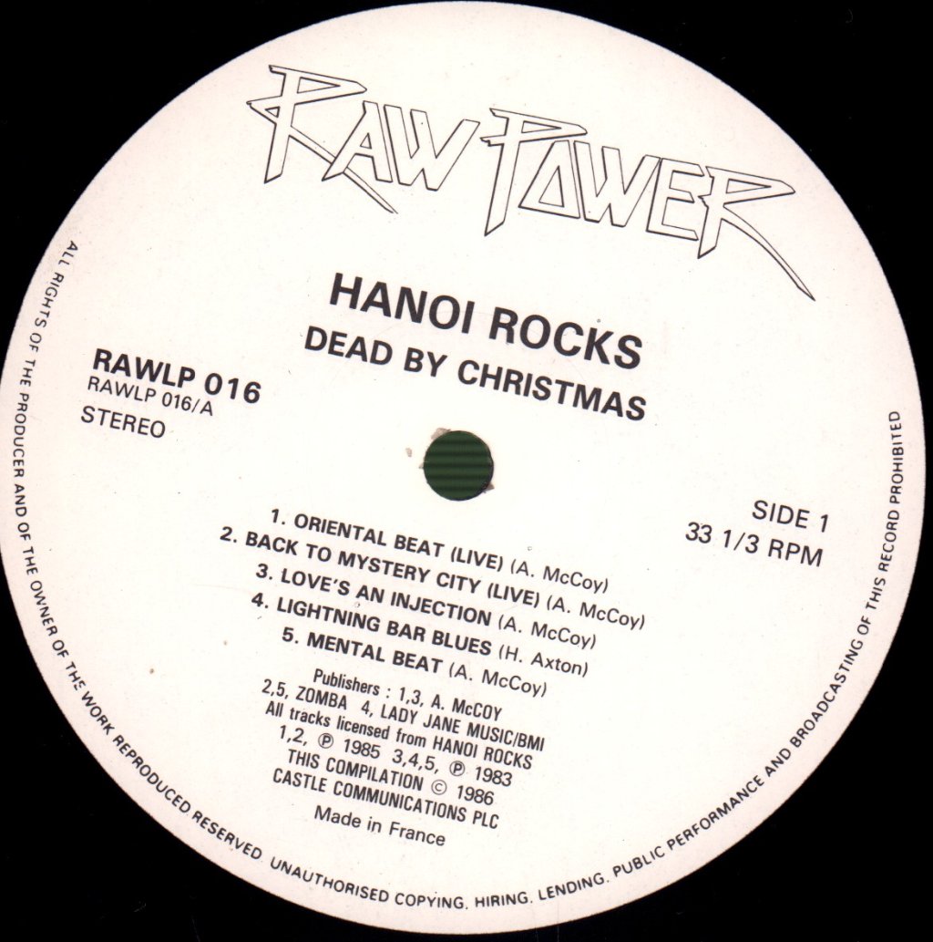 Hanoi Rocks - Dead By Christmas - Double Lp