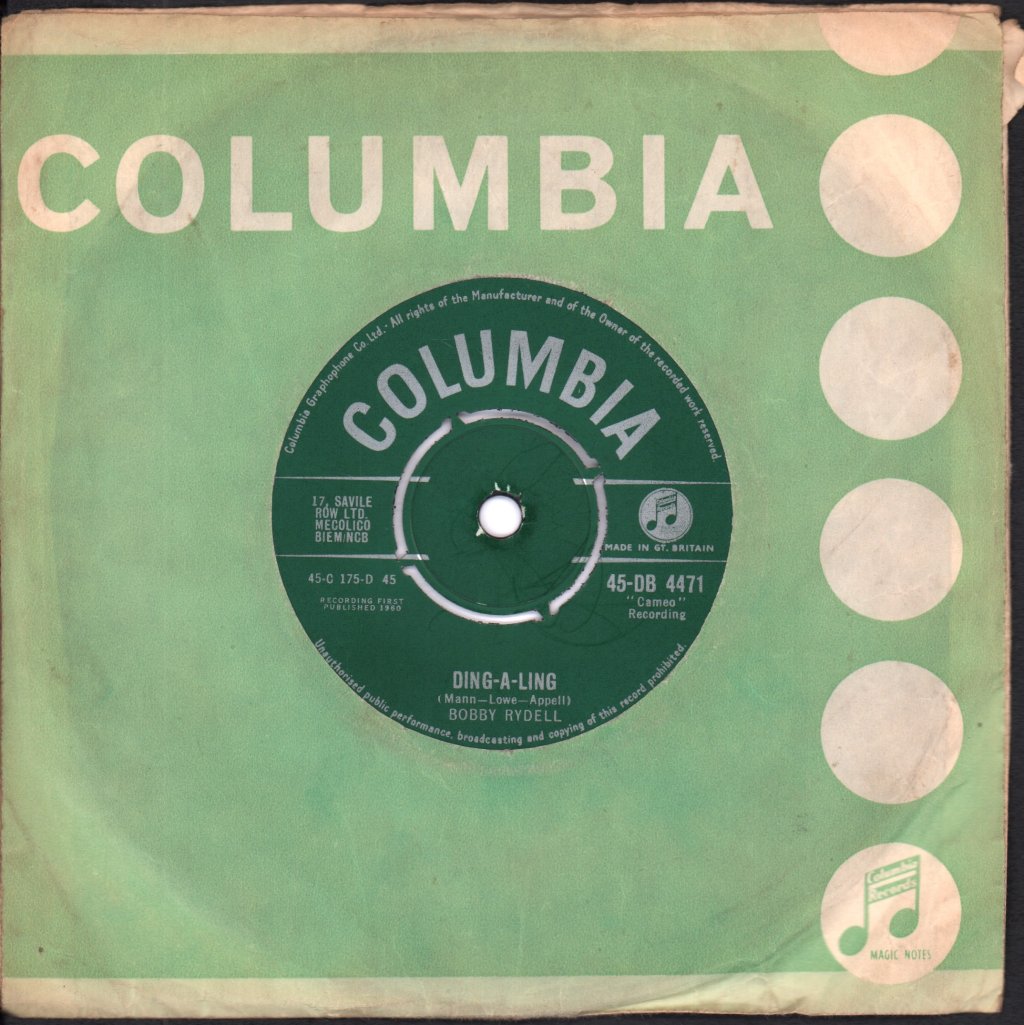 Bobby Rydell - Swingin' School - 7 Inch