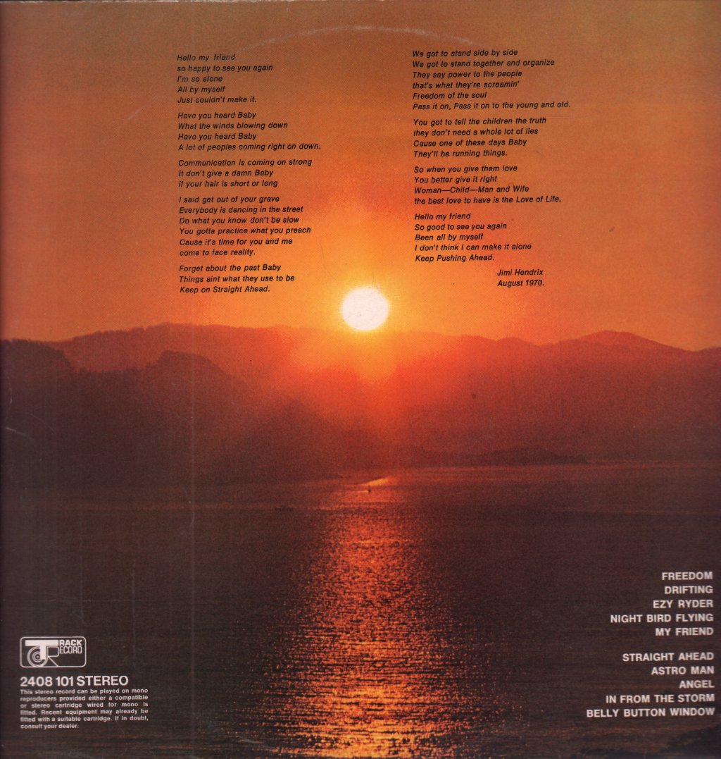 Jimi Hendrix Experience - Cry Of Love - Lp