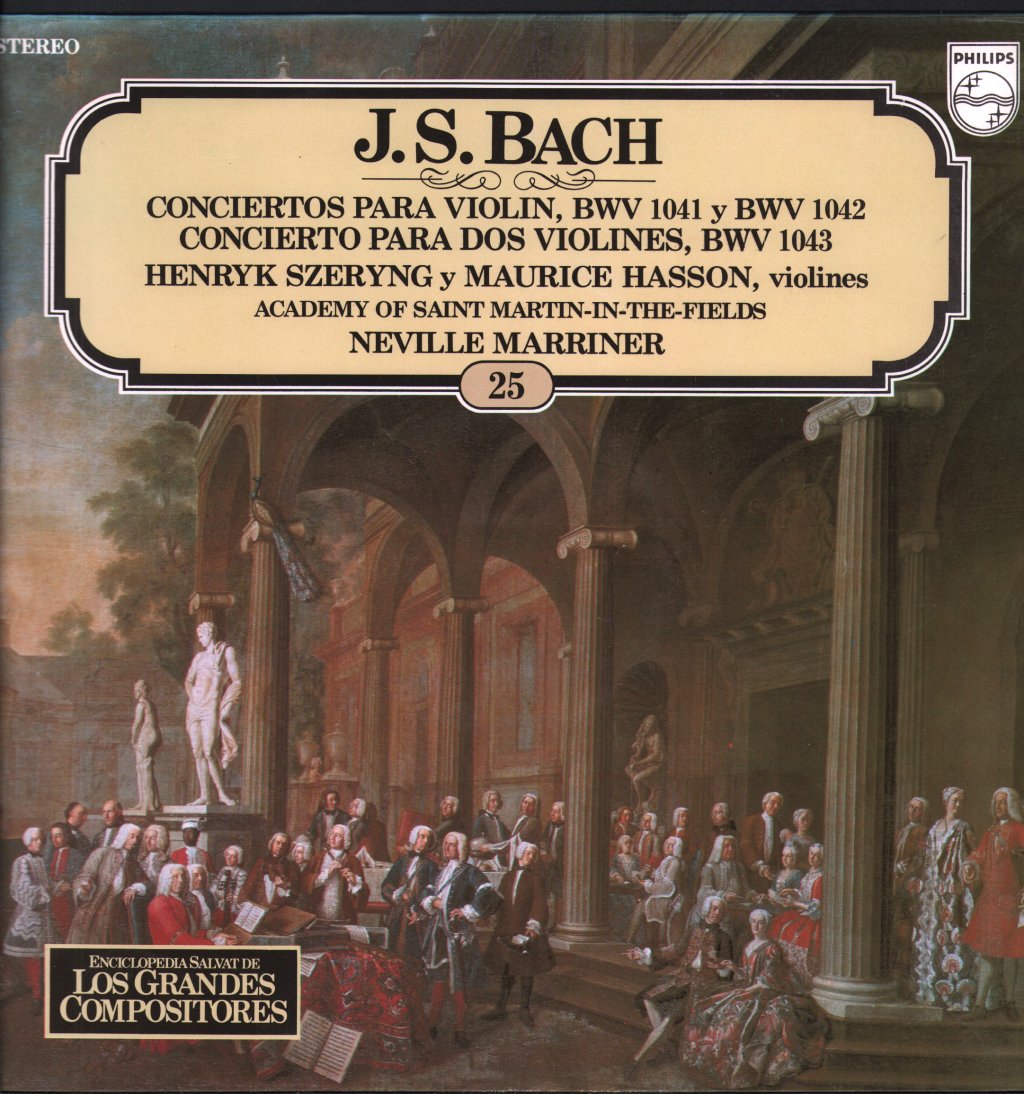 Neville Marriner / Academy Of St. Martin In The Fields - J.S. Bach - Concertos de Violino, BWV 1041 e BWV 1042 - Lp