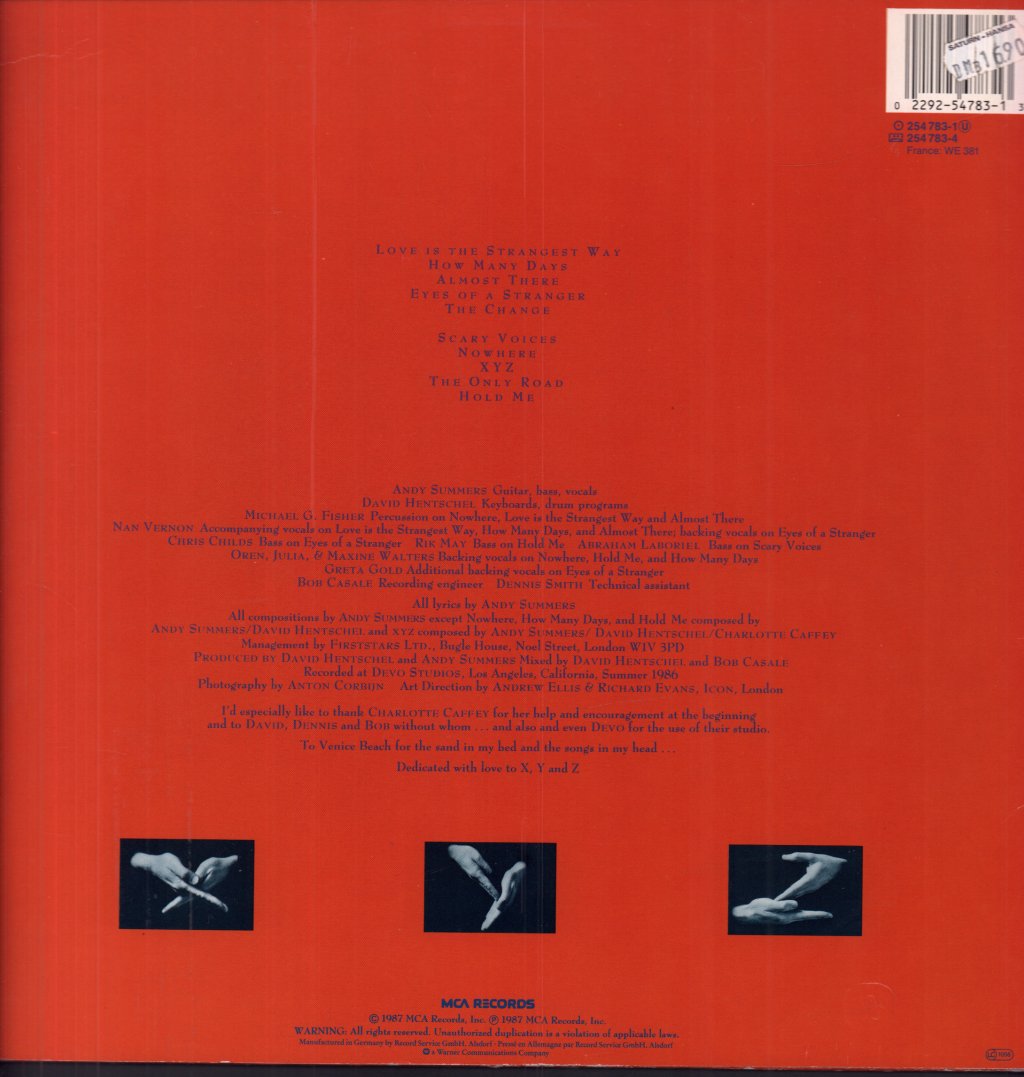 Andy Summers - Xyz - Lp