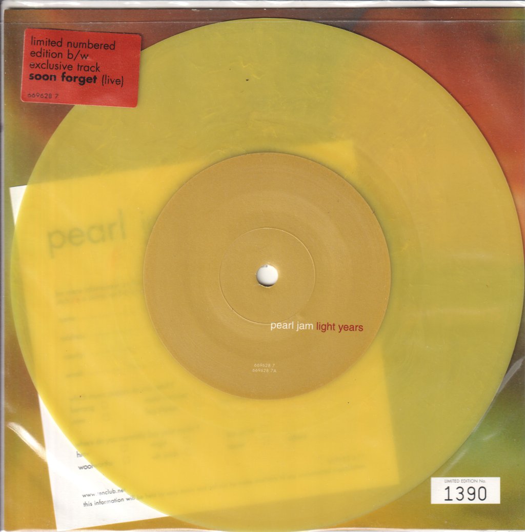 Pearl Jam - Light Years - 7 Inch