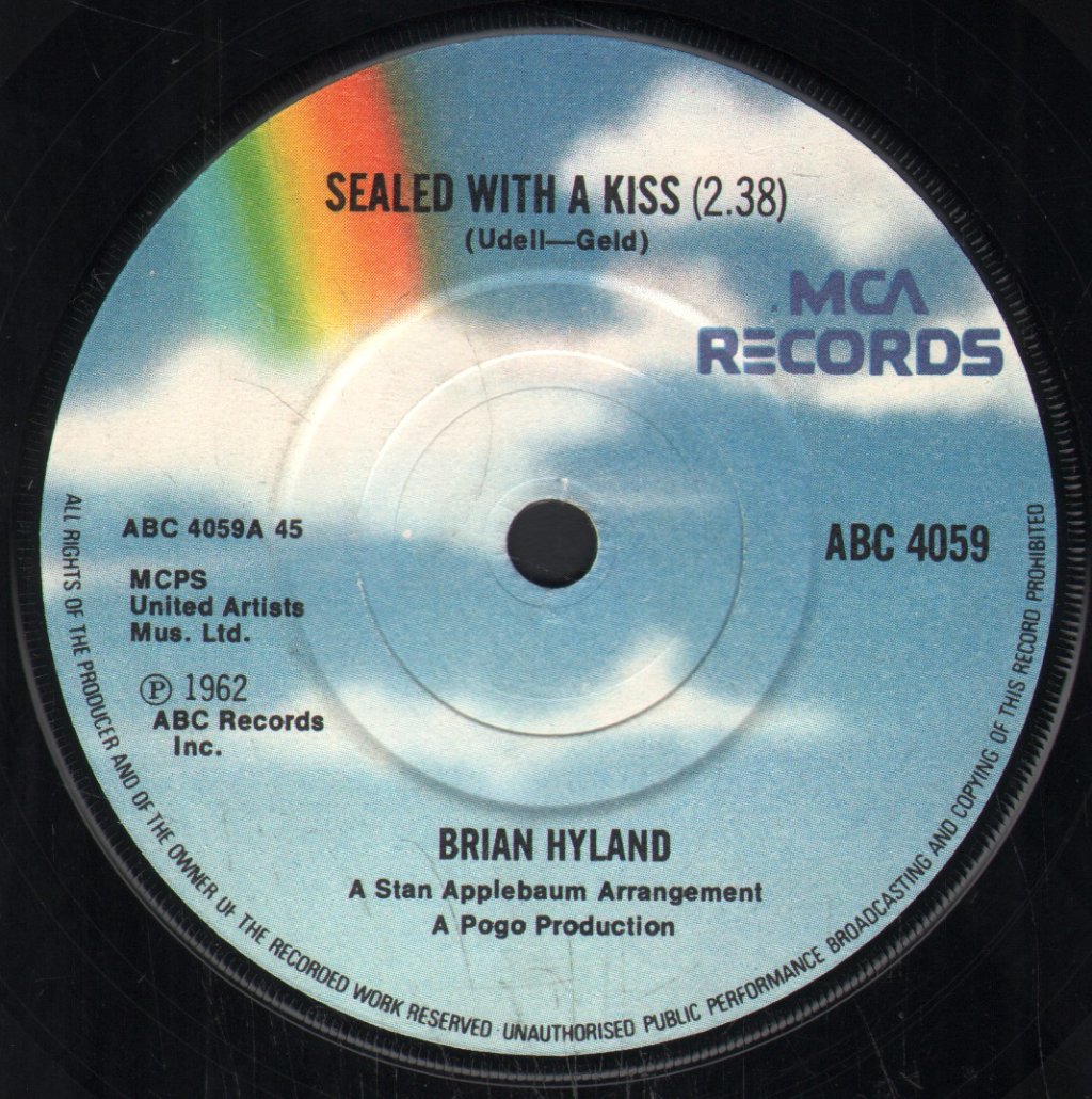 Brian Hyland - Sealed With A Kiss - 7 Inch