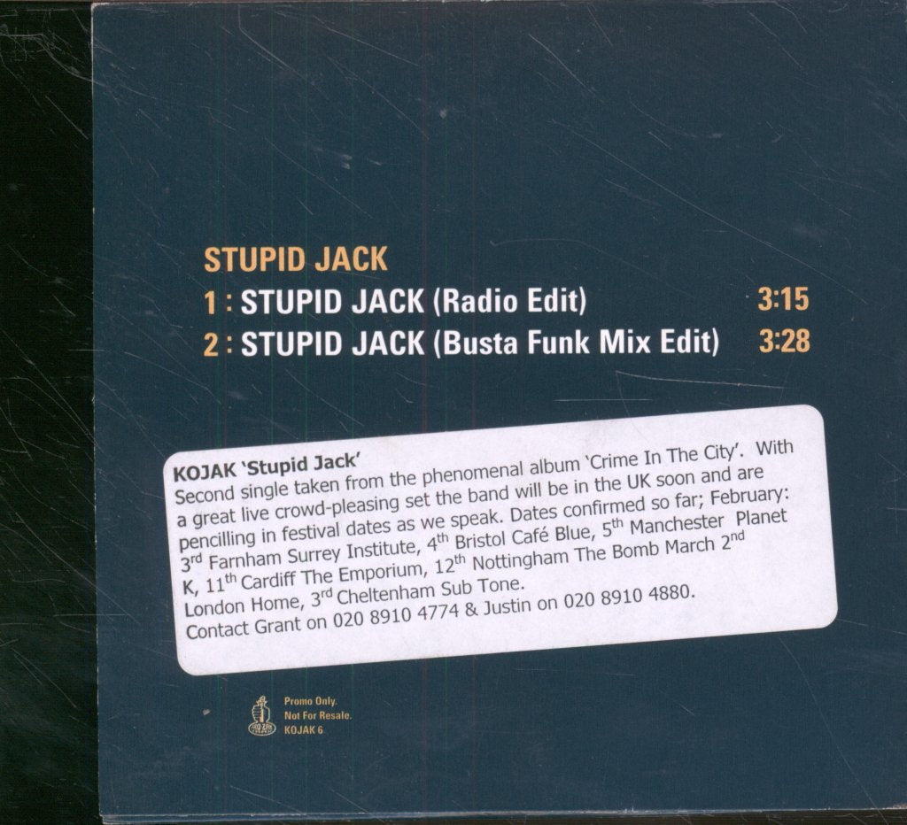 Kojak - Stupid Jack - Cd