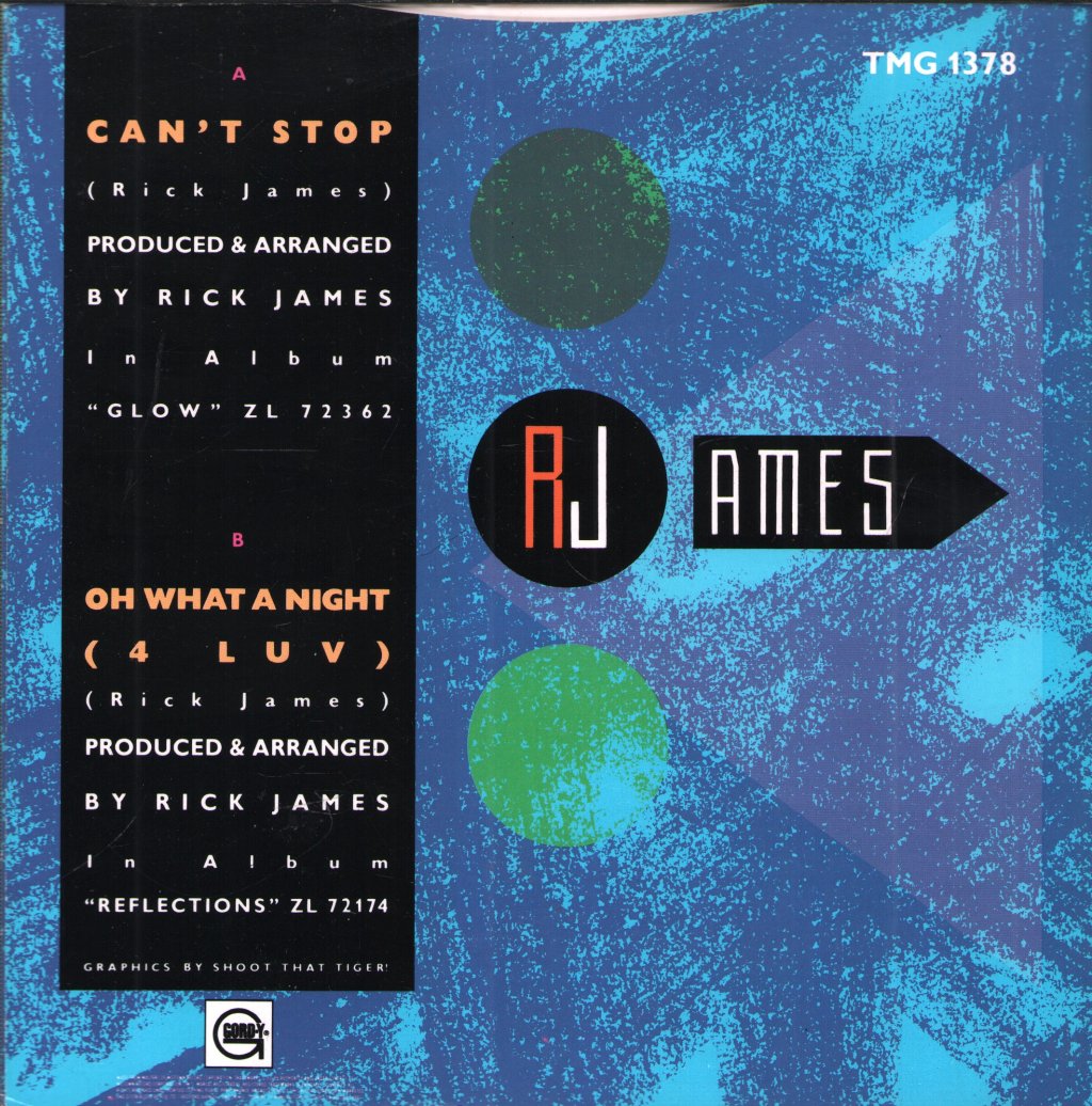 Rick James - Can't Stop - 7 Inch