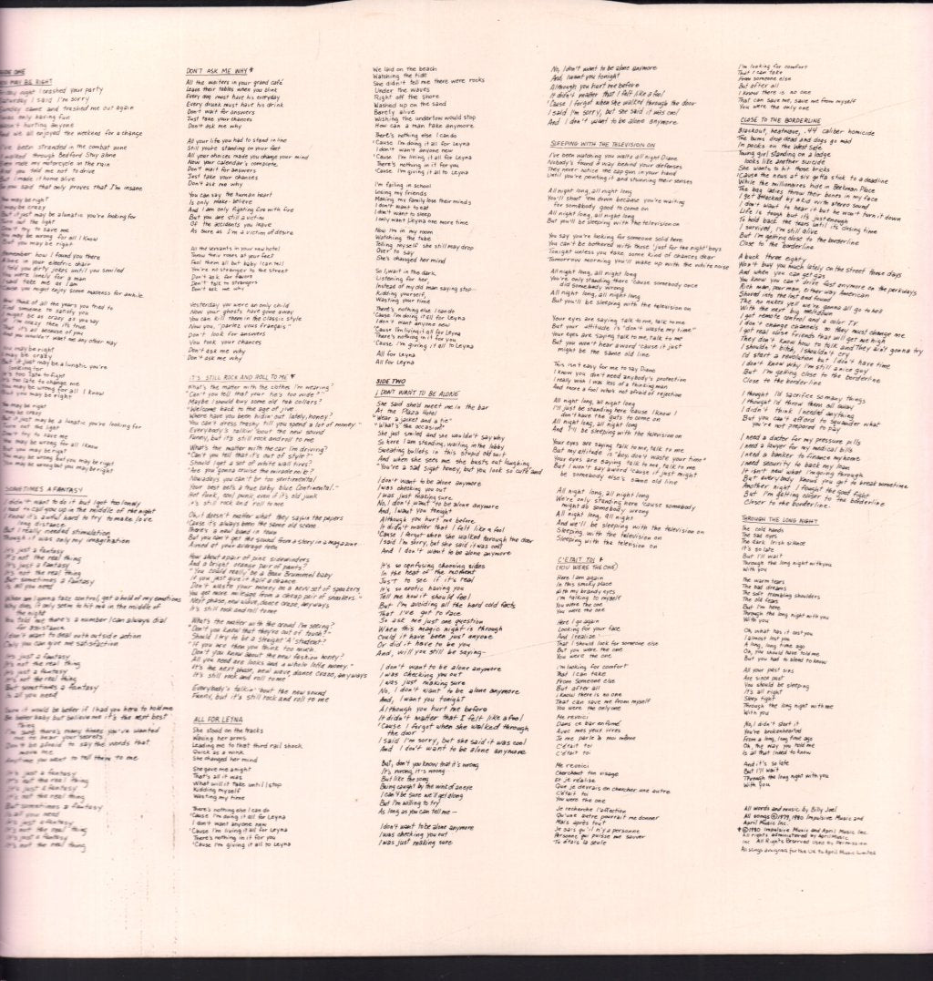 Billy Joel - Glass Houses - Lp