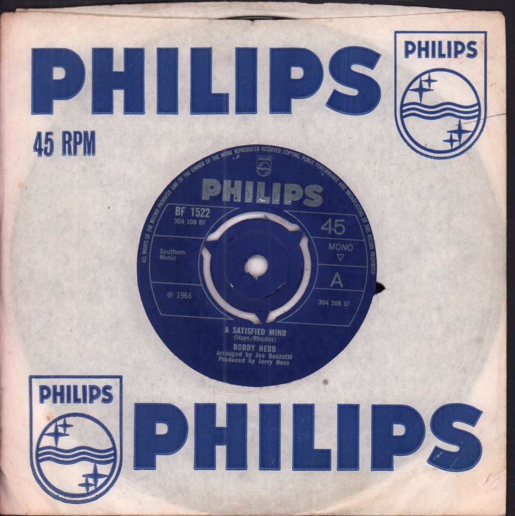 Bobby Hebb - A Satisfied Mind - 7 Inch
