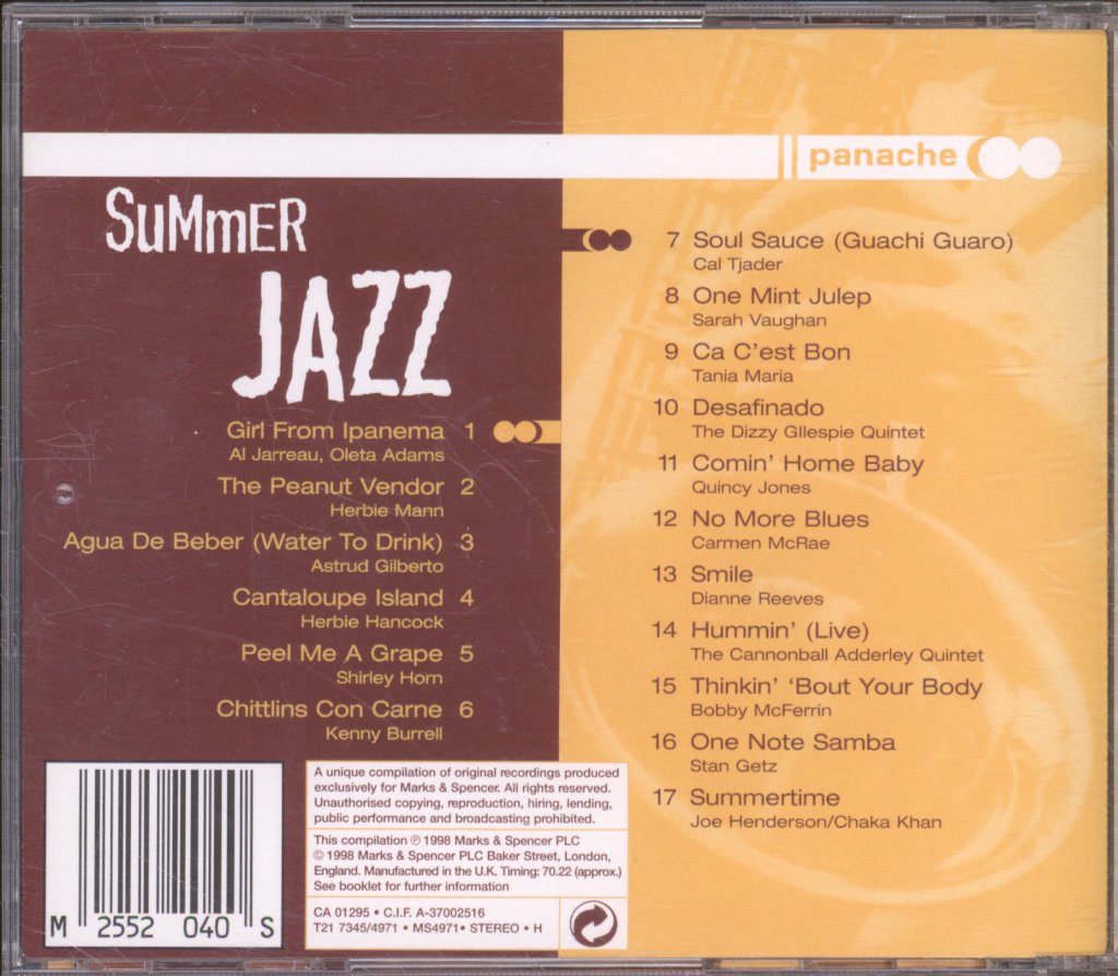 Various Artists - Summer Jazz - Cd
