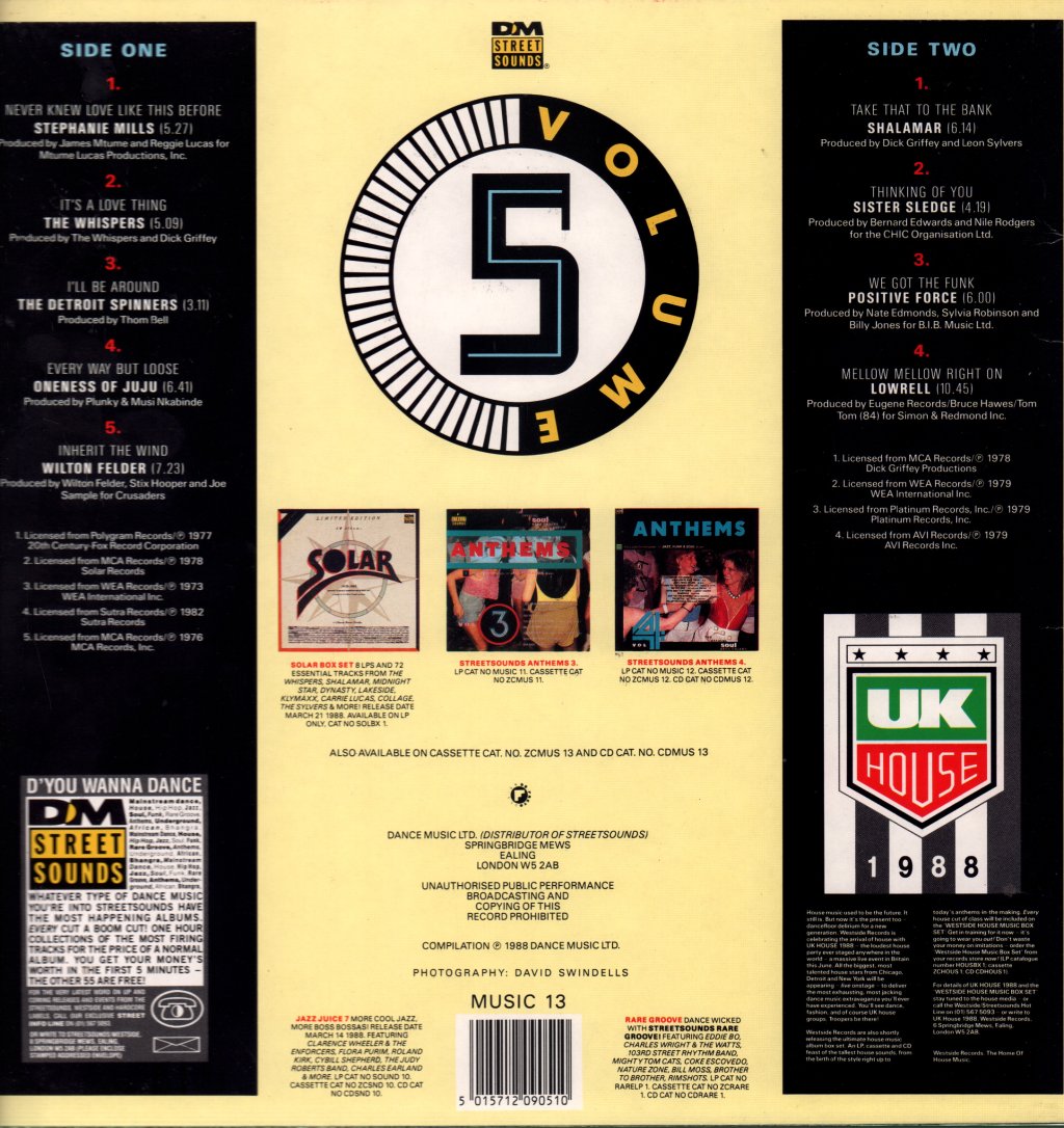 Various Artists - Anthems Volume 5 - Lp