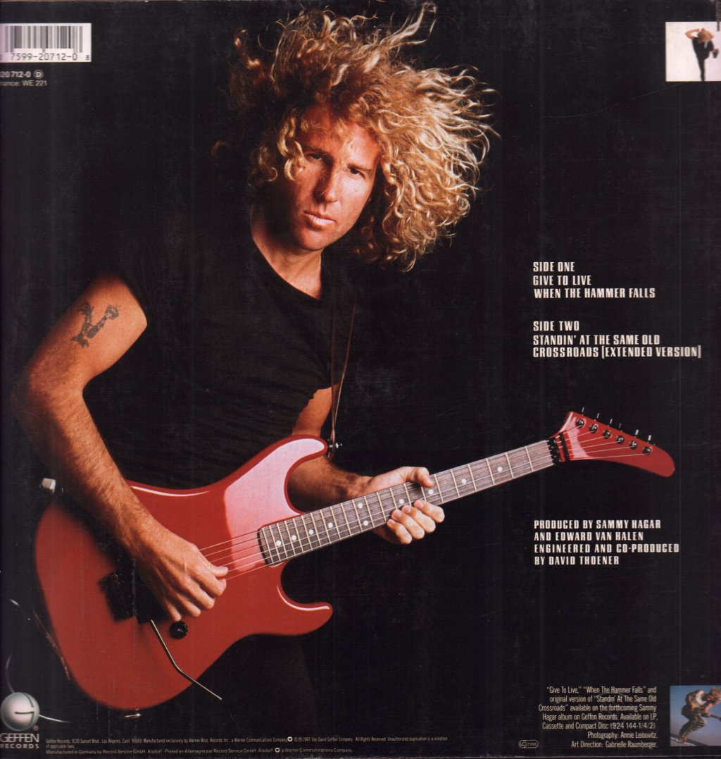 Sammy Hagar - Give To Live - 12 Inch
