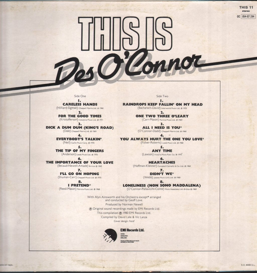 Des O'Connor - This Is - Lp