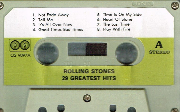 Rolling Stones - 20 Greatest Hits Vol 1 - Cassette