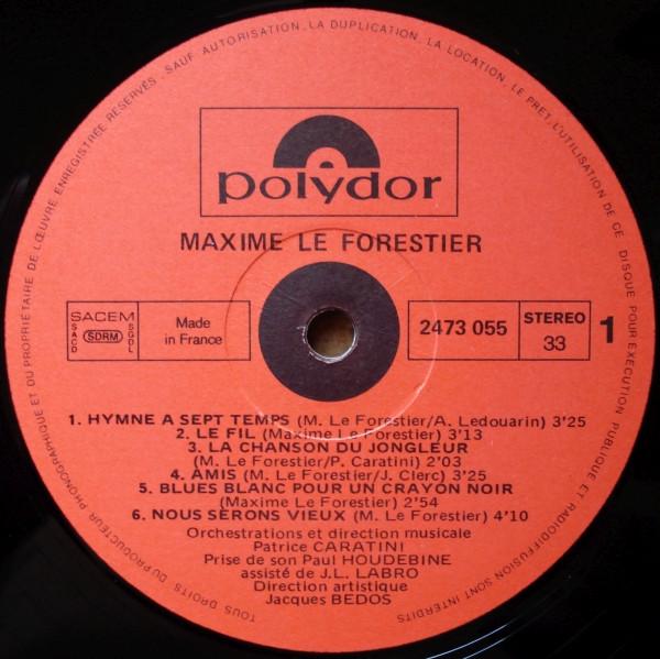 Maxime Le Forestier - Maxime Le Forestier - Lp