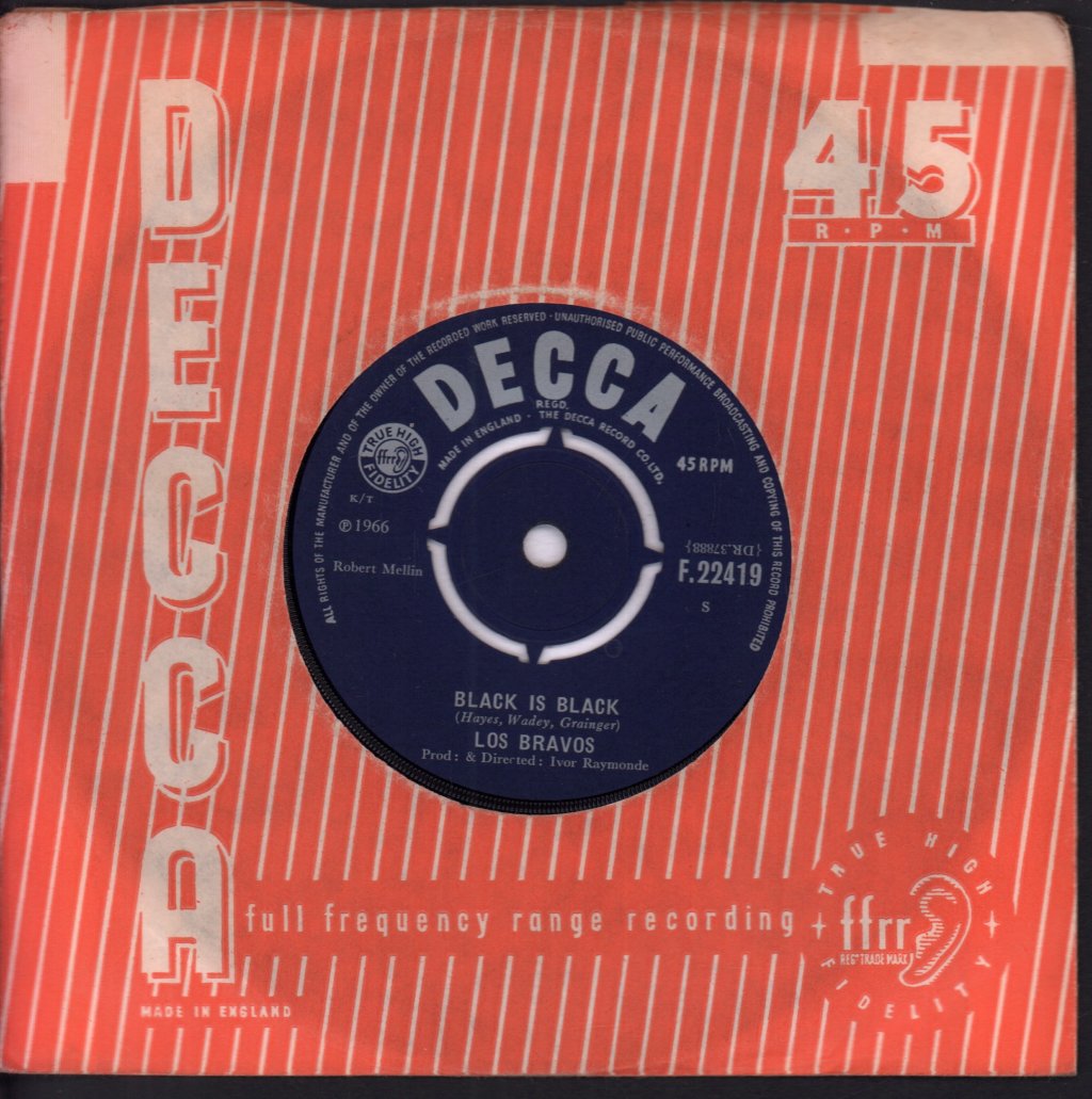 Los Bravos - Black Is Black - 7 Inch