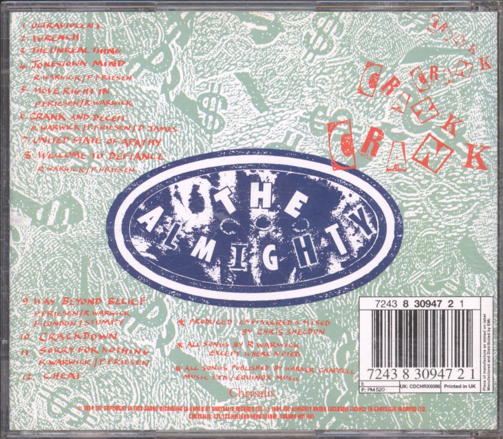 Almighty - Crank - Cd