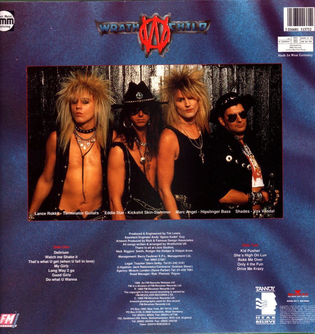 Wrathchild - Delirium - Lp