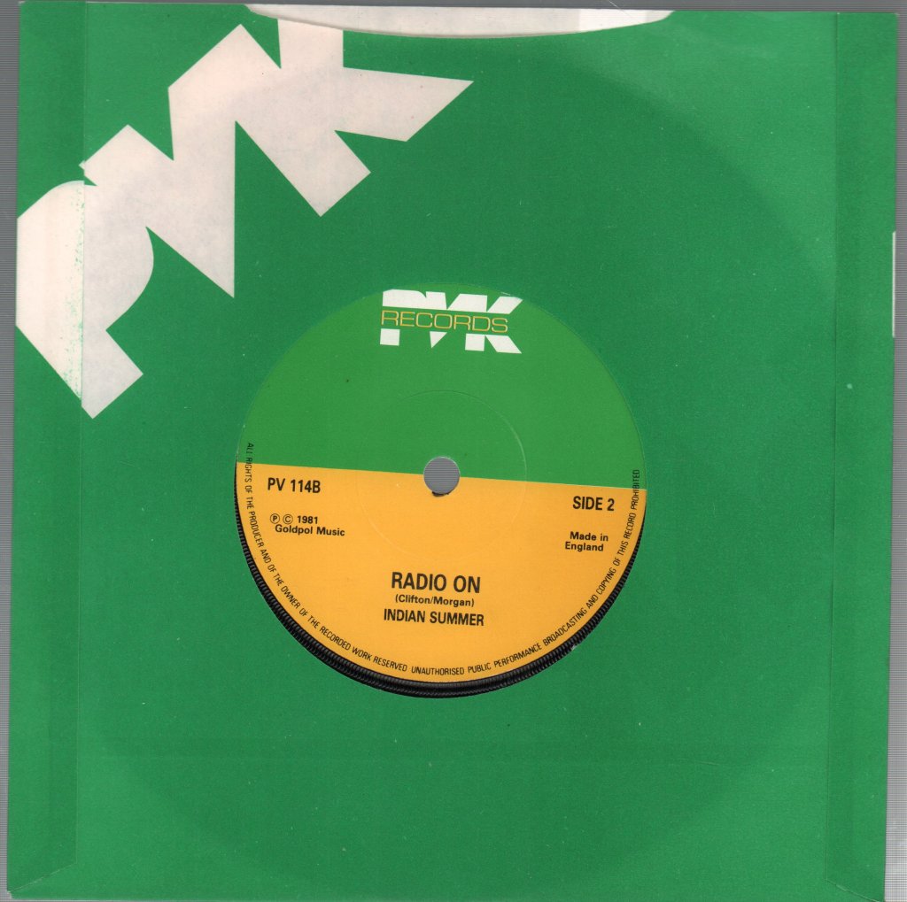 Indian Summer (80'S Artist) - Evensong - 7 Inch