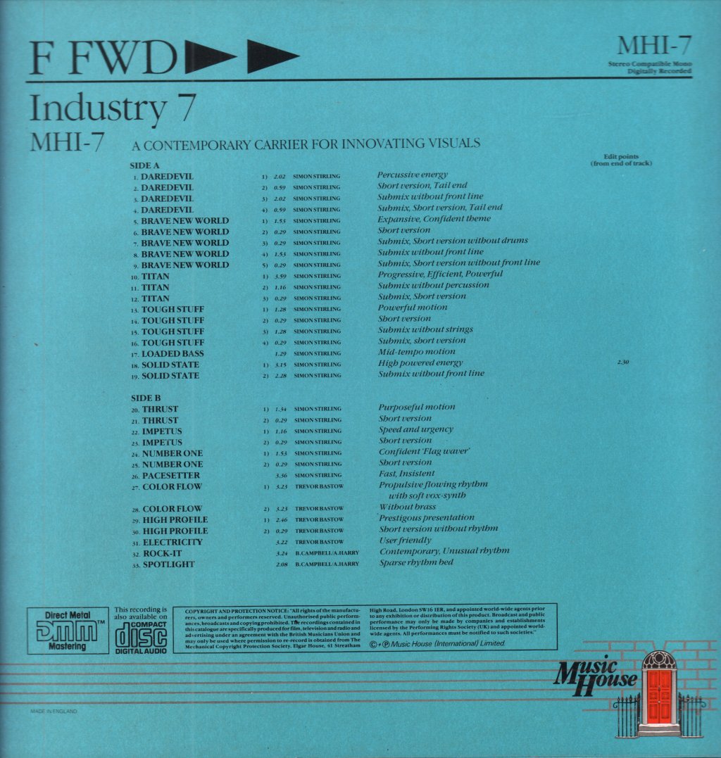 Various Artists - Industry 7 - F FWD - Lp