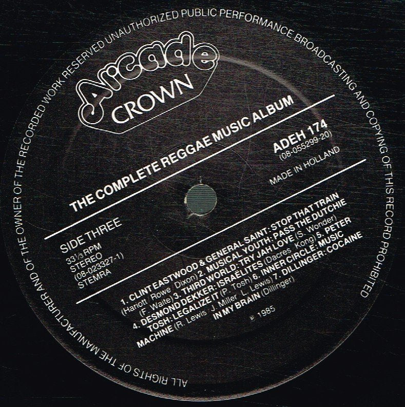 Various Artists - Complete Reggae Music Album - Double Lp