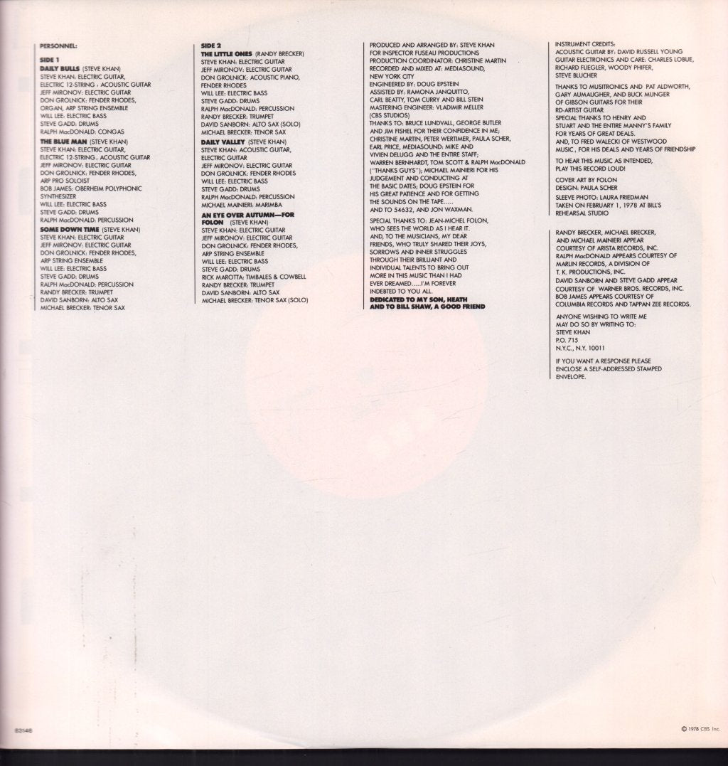 Steve Khan - Blue Man - Lp