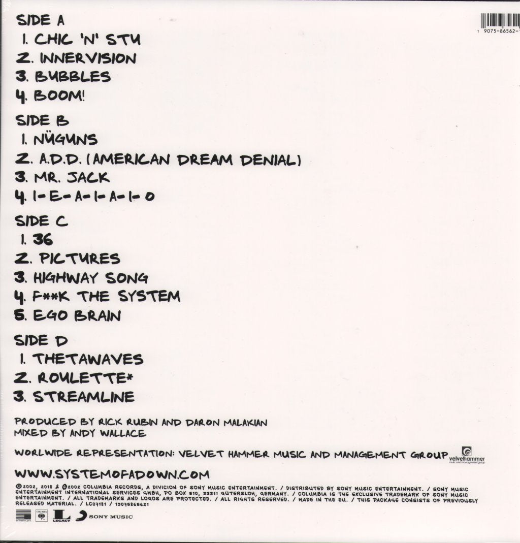System Of A Down - Steal This Album! - Double Lp
