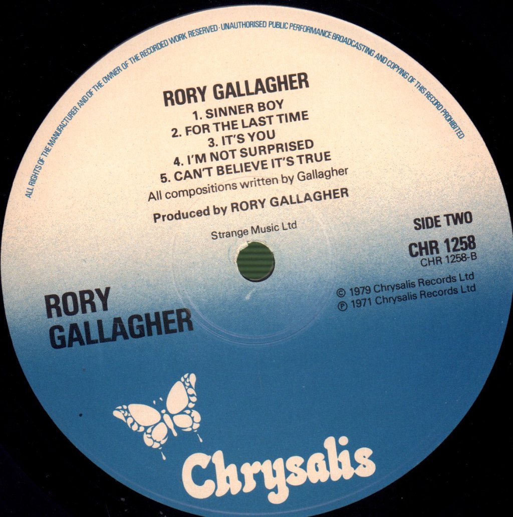 Rory Gallagher - Rory Gallagher - Lp