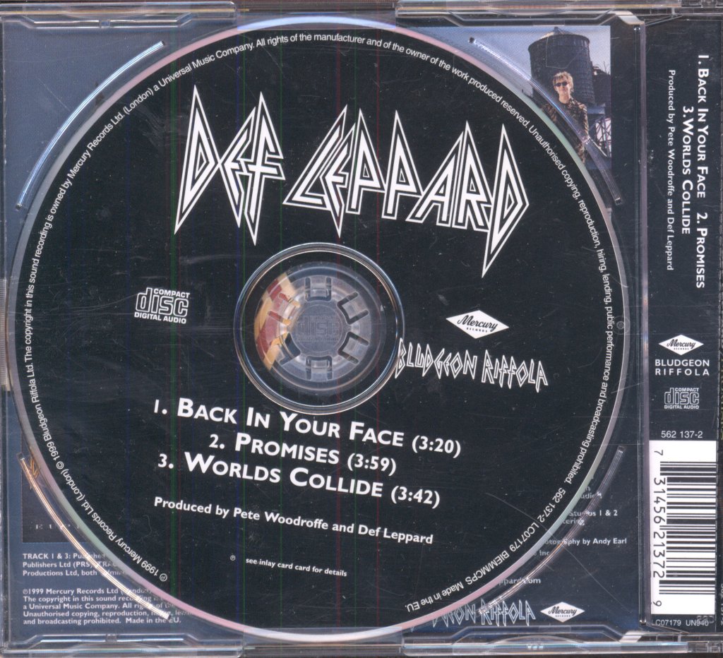 Def Leppard - Back In Your Face / Promises - Cd