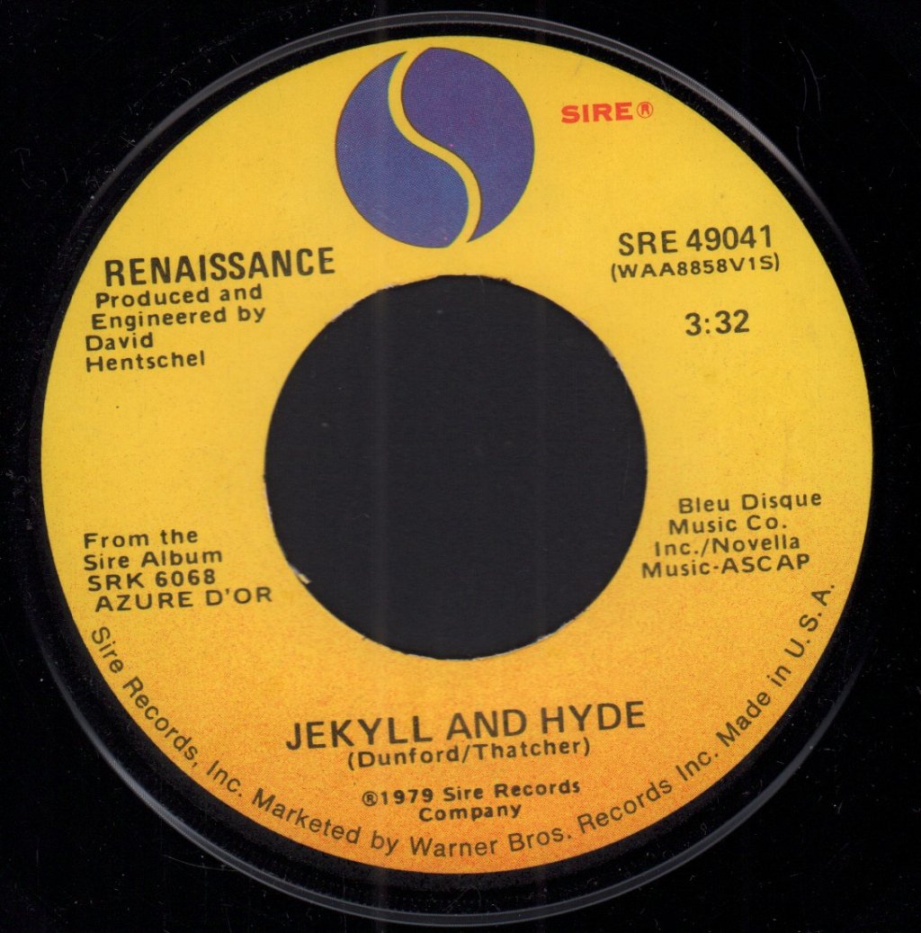 Renaissance (Rock/Prog Group) - Jekyll And Hyde - 7 Inch