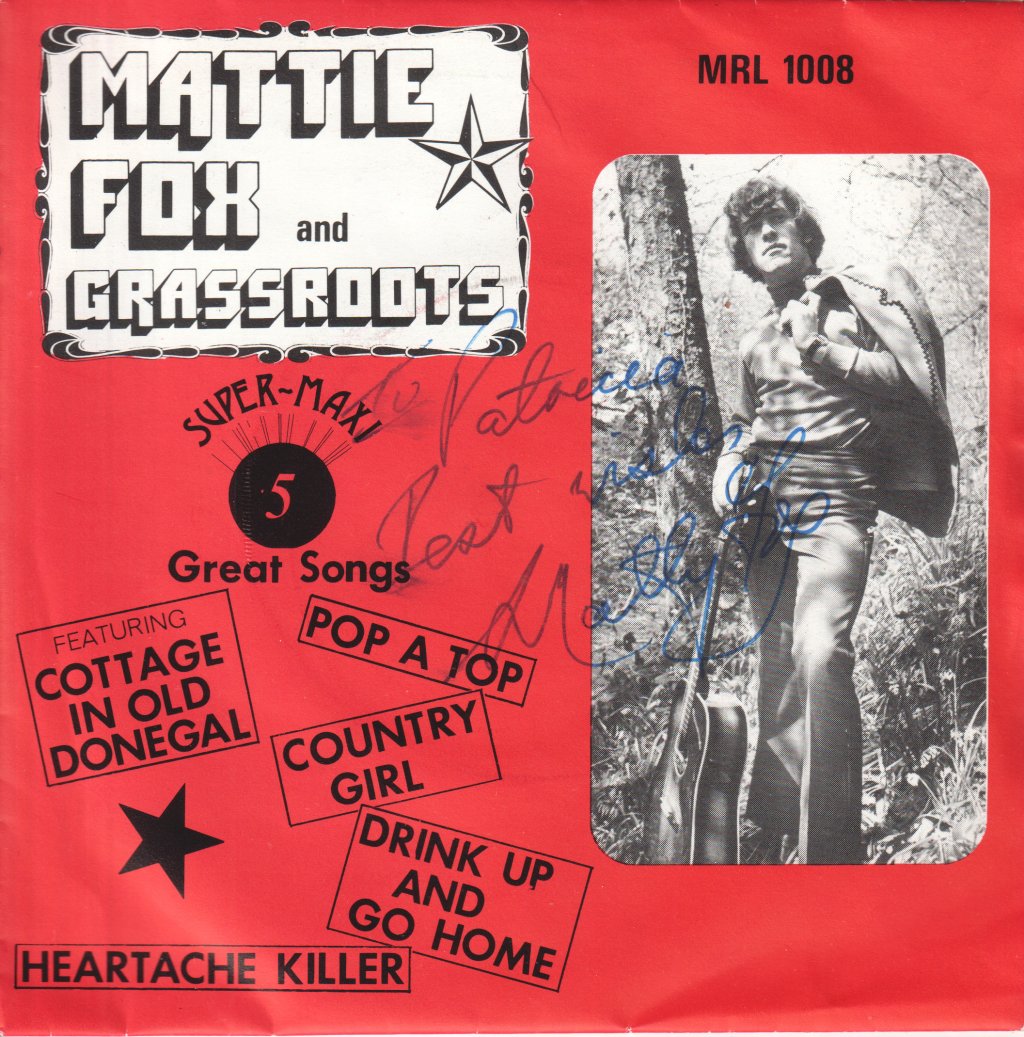Mattie Fox and The Grassroots - Cottage In Old Donegal - 7 Inch
