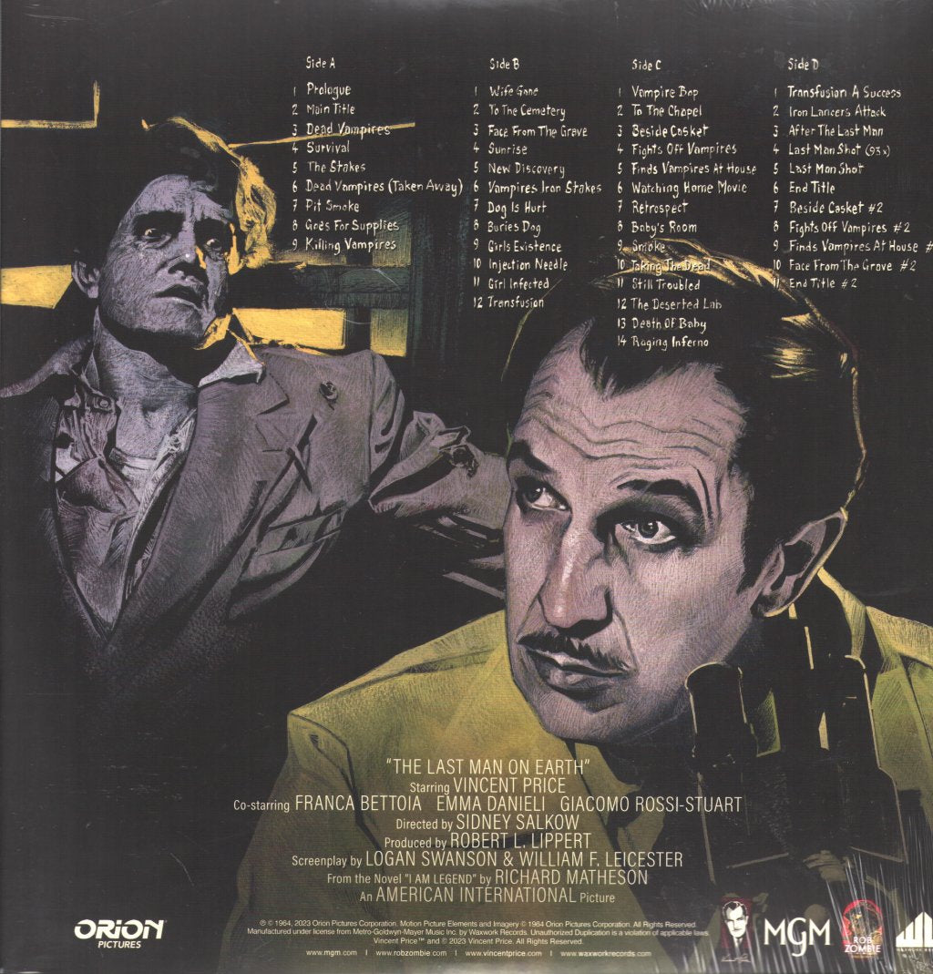 The Last Man On Earth - Original MGM Motion Picture Soundtrack - Double Lp