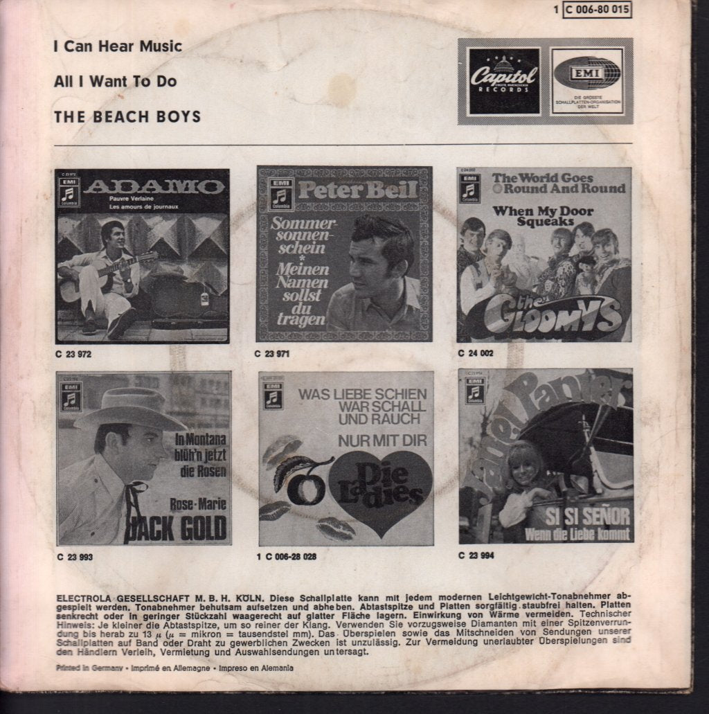 Beach Boys - I Can Hear Music - 7 Inch