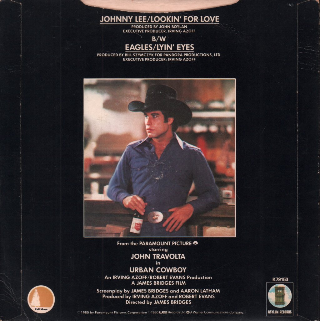 Johnny Lee/Eagles - Lookin' For Love/;Yin' Eyes - 7 Inch