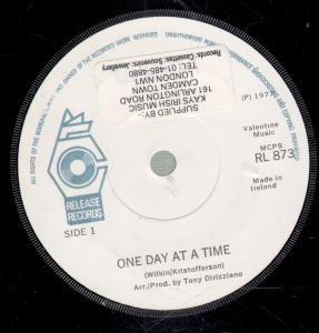 Gloria (70'S Artist) - One Day At A Time - 7 Inch
