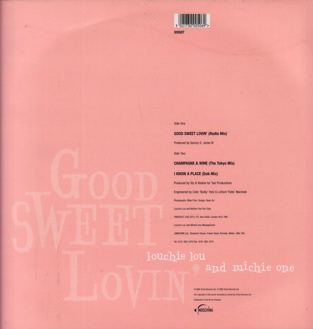 Louchie Lou And Michie One - Good Sweet Lovin' - 12 Inch