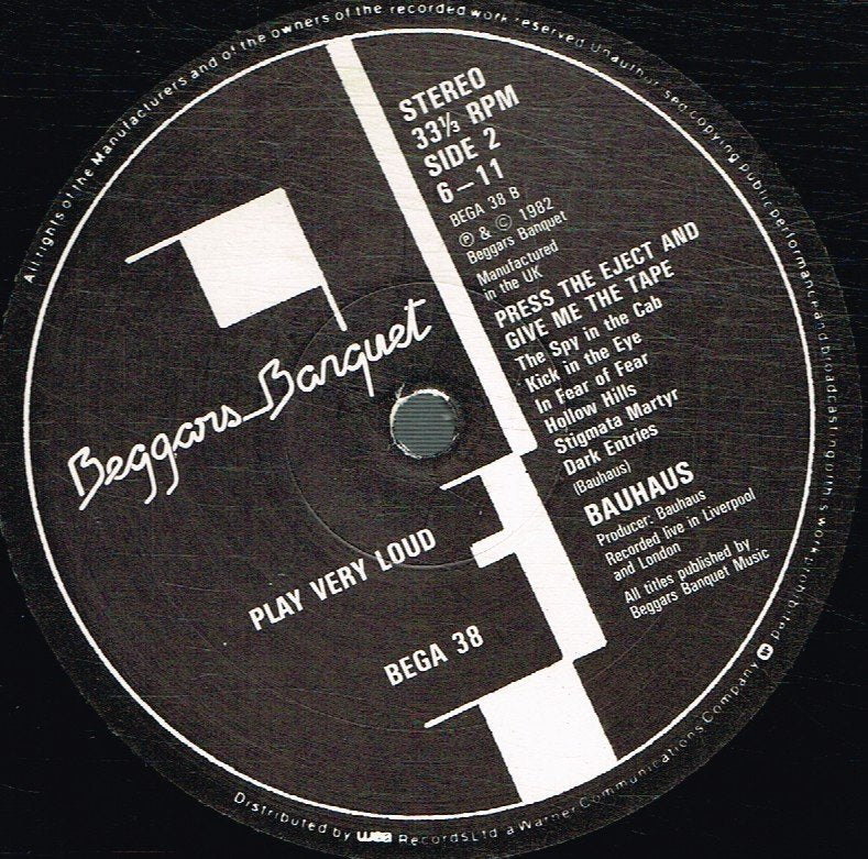 Bauhaus - Press The Eject And Give Me The Tape - Lp