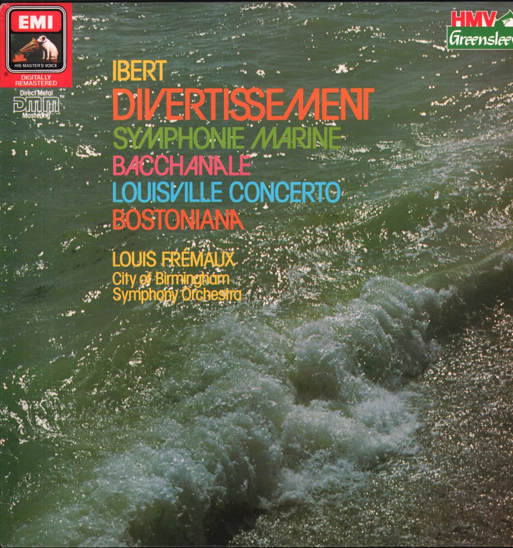 Louis Fremaux / City Of Birmingham Symphony Orchestra - Ibert - Divertissement / Symphonie Marine / Bacchanale - Lp