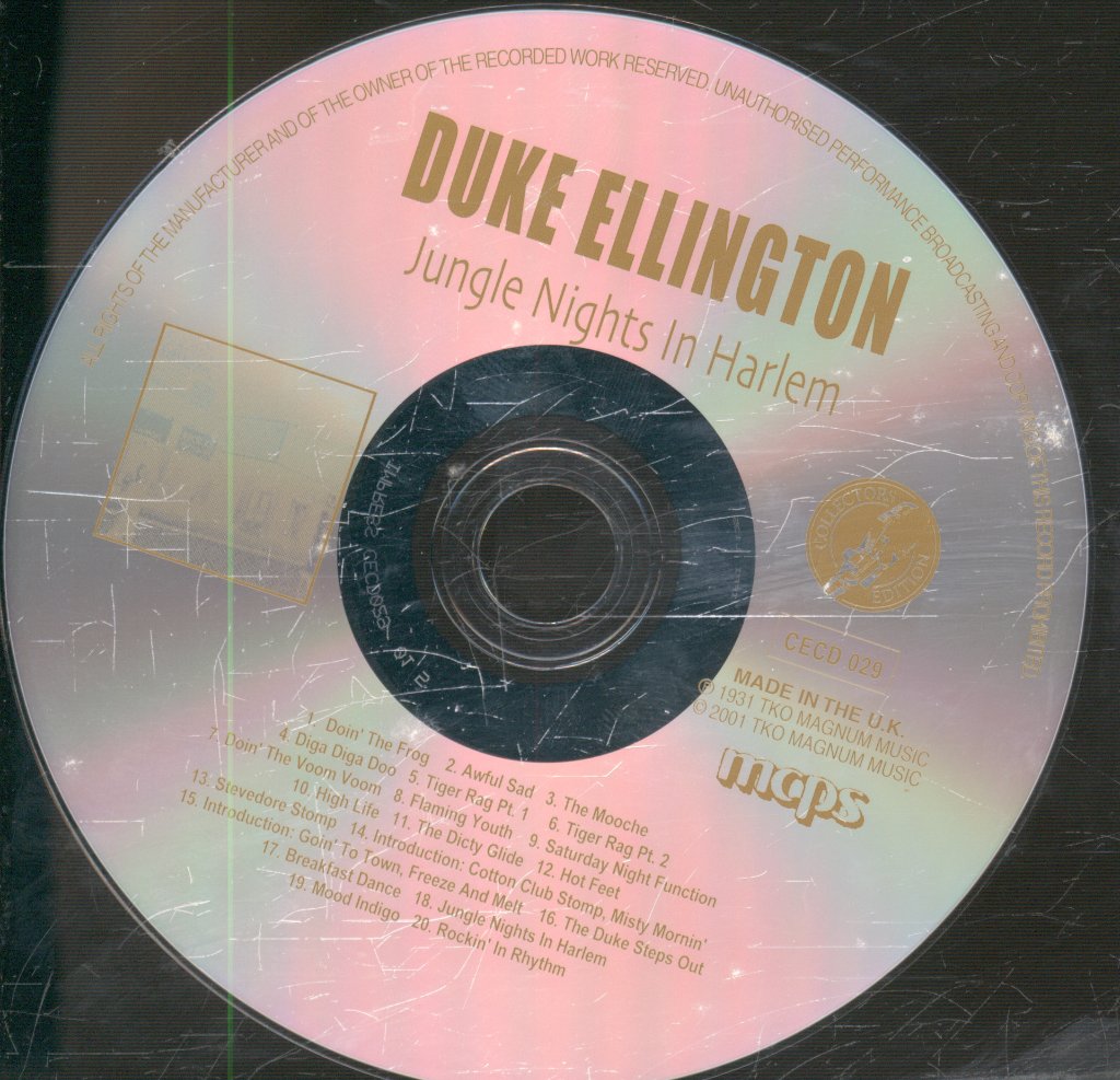 Duke Ellington And His Cotton Club Orchestra - Jungle Nights In Harlem (Live At The Cotton Club) - Cd
