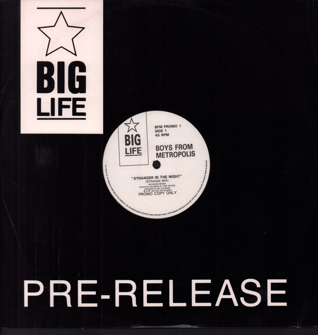 Boys From Metropolis - Stranger In The Night - 12 Inch