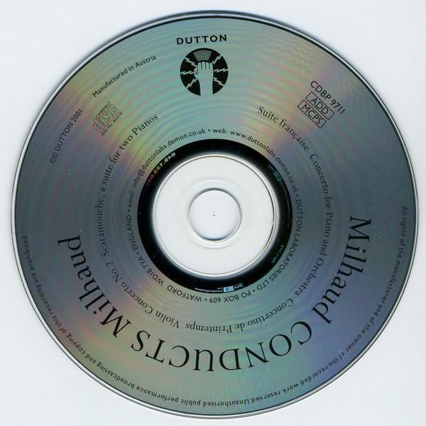 Darius Milhaud - Darius Milhaud Conducts Milhaud - Cd