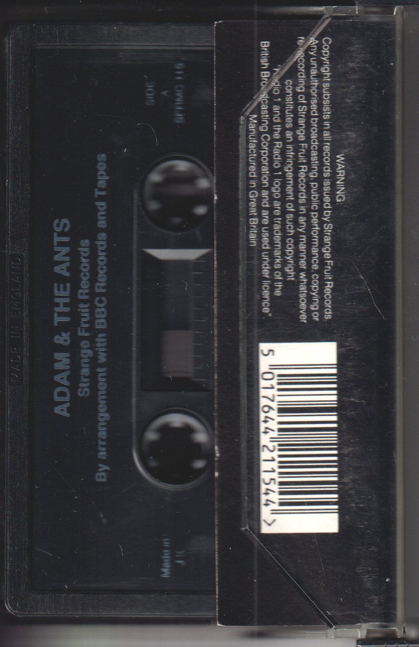 Adam And The Ants - Peel Sessions - Cassette