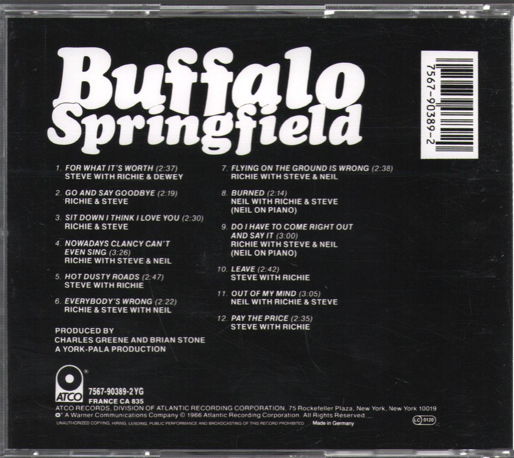 Buffalo Springfield - Buffalo Springfield - Cd