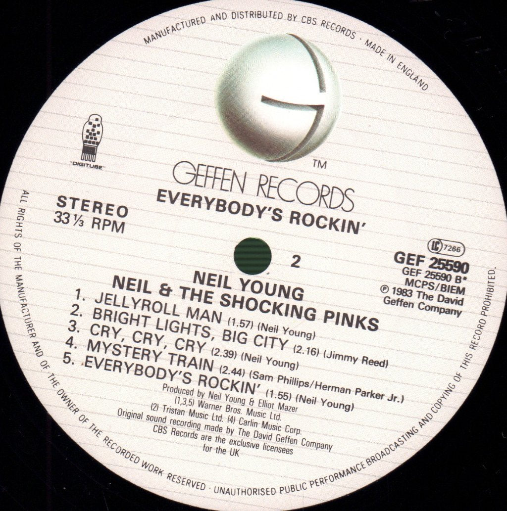 Neil Young And The Shocking Pinks - Everybody's Rockin' - Lp