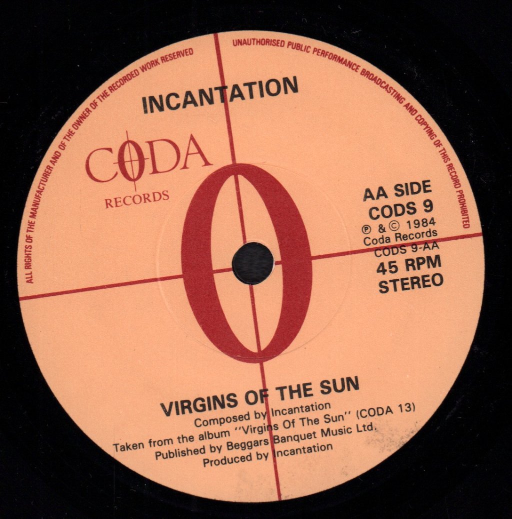 Incantation - Pipe Dance - 7 Inch