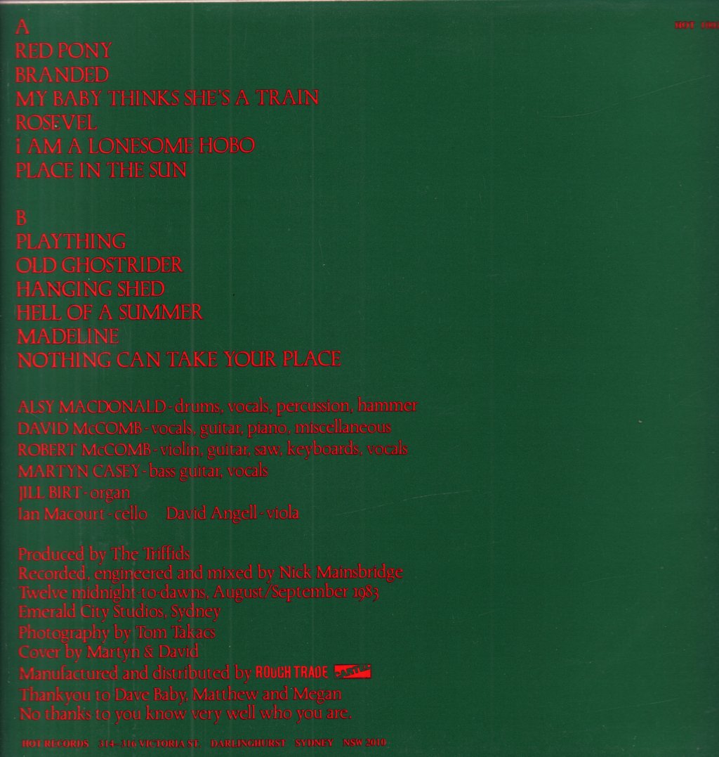 Triffids (Aussie Group) - Treeless Plain - Lp