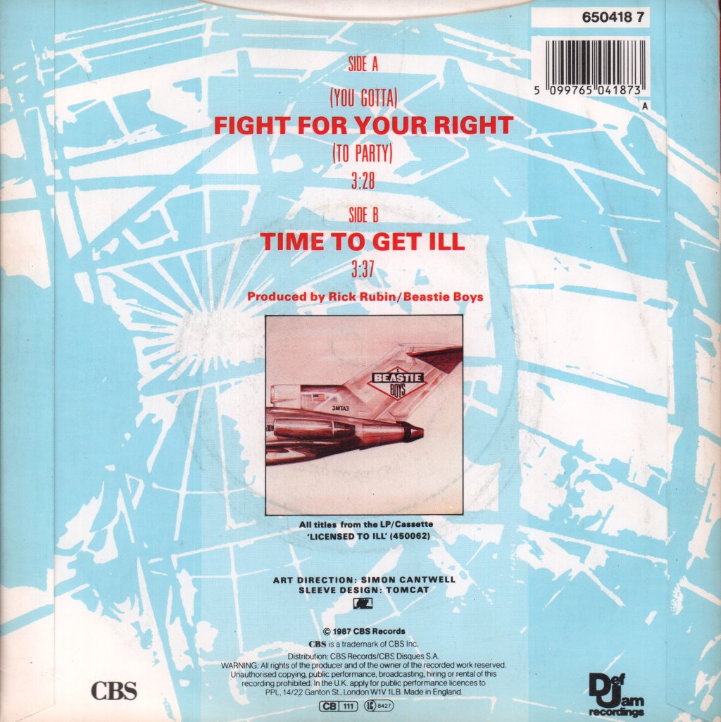 Beastie Boys - Fight For Your Right - 7 Inch