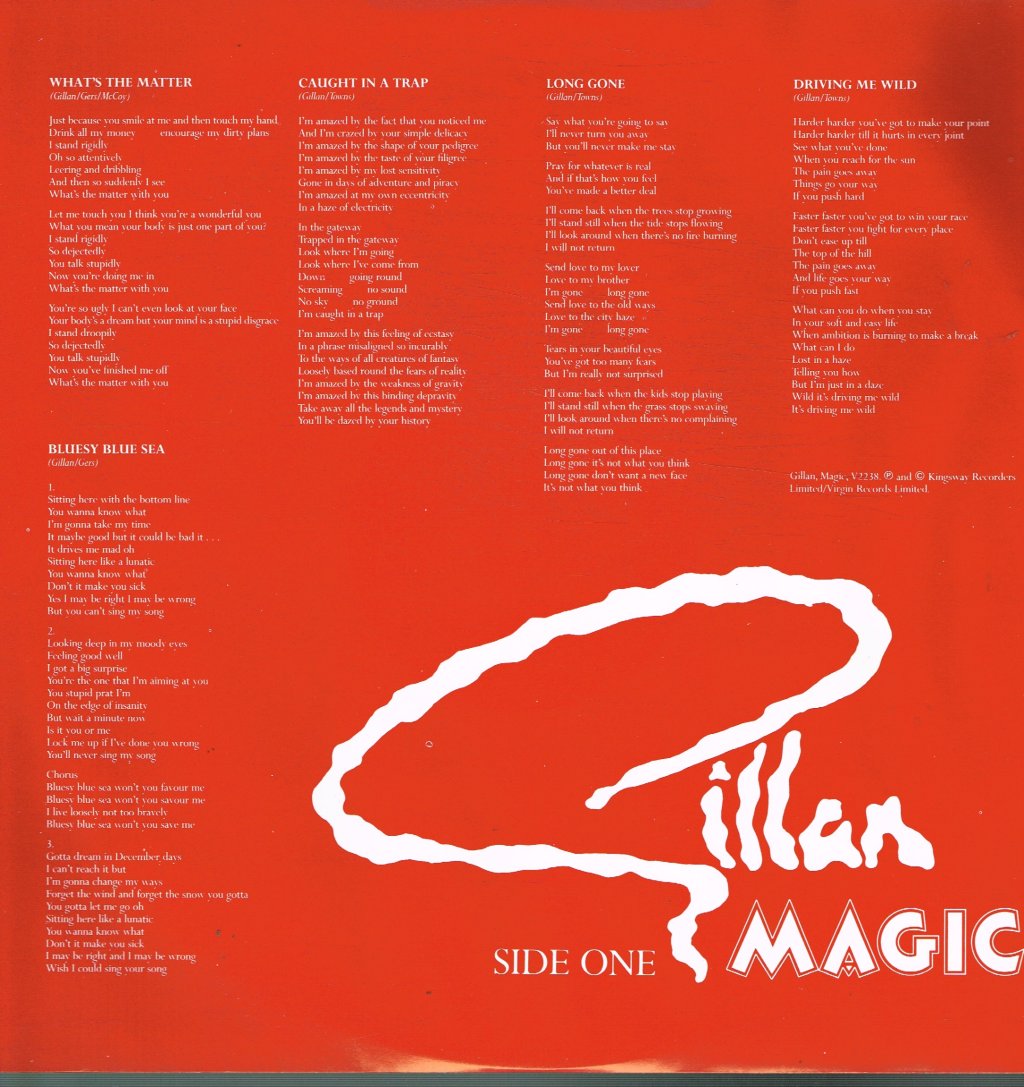 Gillan - Magic - Lp