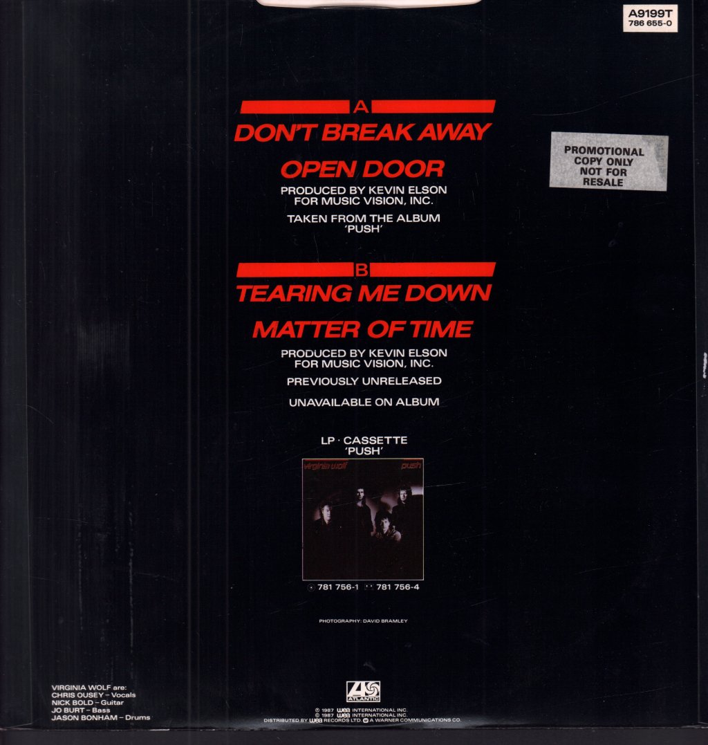 Virginia Wolf - Dont Break Away - 12 Inch