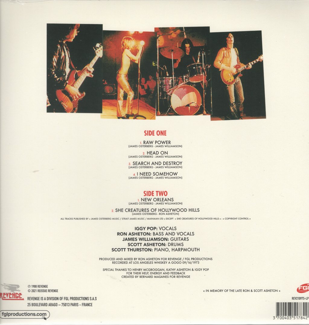 Stooges - Live At The Whiskey A Go-Go - Lp