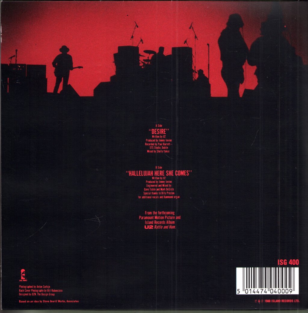 U2 - Desire - 7 Inch